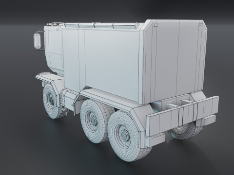 Sci-Fi Truck 3D 모델