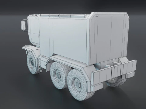 Sci-Fi Truck 3D Model
