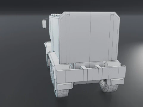 Sci-Fi Truck 3D Model