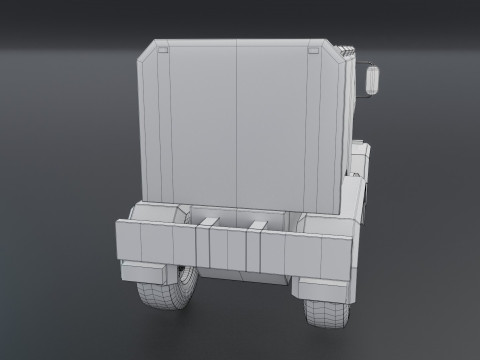 Sci-Fi Truck 3D 모델