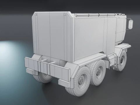 Sci-Fi Truck 3D Model