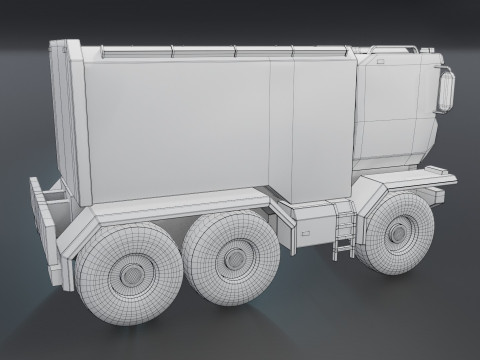 Sci-Fi Truck 3D 모델