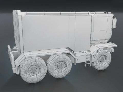 Sci-Fi Truck 3D Model