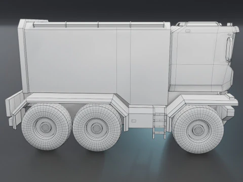Sci-Fi Truck 3D Model