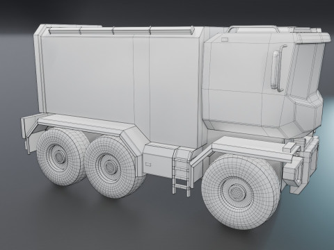 Sci-Fi Truck 3D 모델