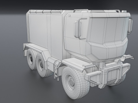 Sci-Fi Truck 3D 모델