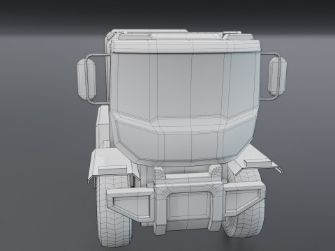 Sci-Fi Truck 3D 모델