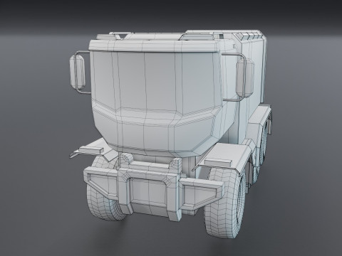 Sci-Fi Truck 3D 모델