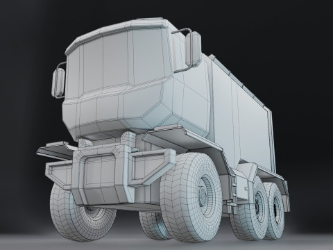Sci-Fi Truck 3D 모델