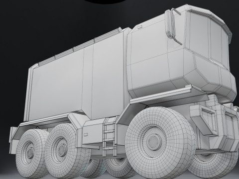 Sci-Fi Truck 3D 모델