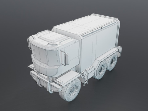 Sci-Fi Truck 3D 모델