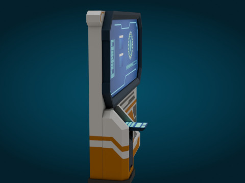 科幻监视器 3D 模型