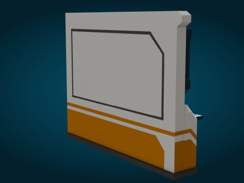 科幻监视器 3D 模型