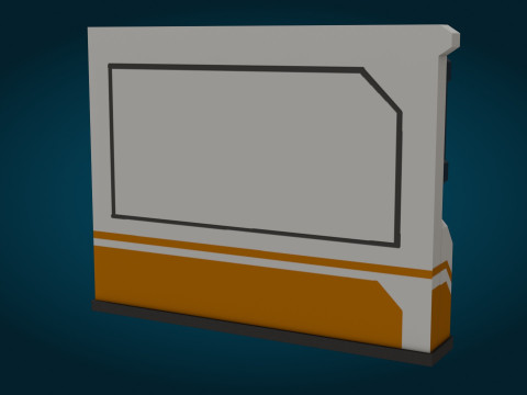 科幻监视器 3D 模型