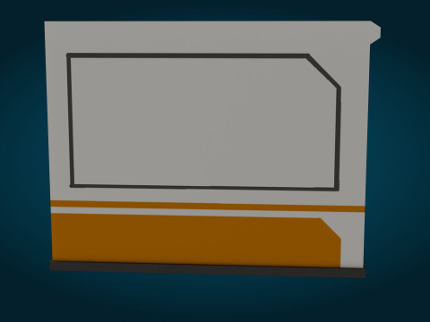 科幻监视器 3D 模型