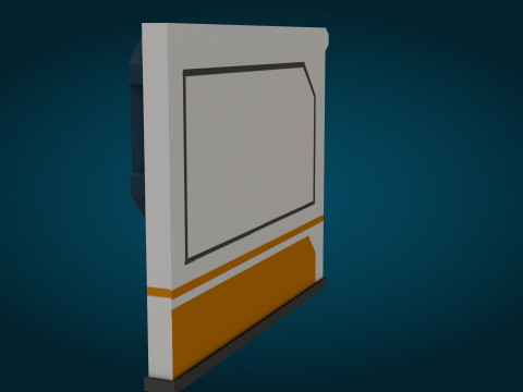 科幻监视器 3D 模型