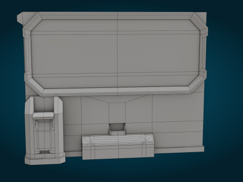 科幻监视器 3D 模型
