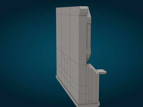 科幻监视器 3D 模型