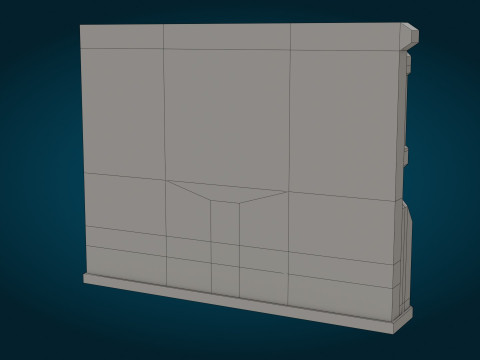 科幻监视器 3D 模型