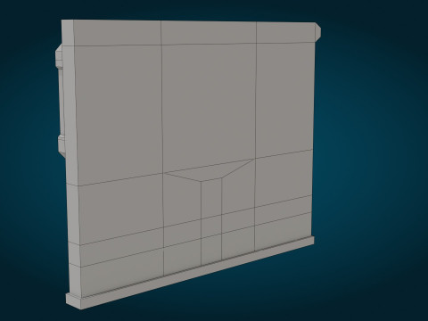 科幻监视器 3D 模型