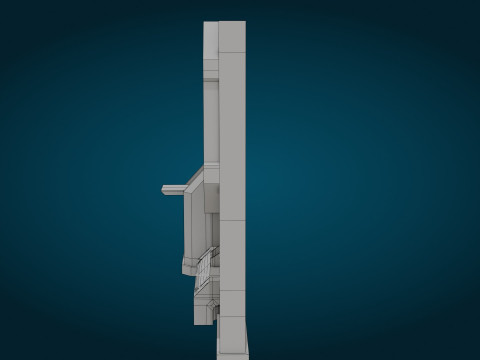 科幻监视器 3D 模型