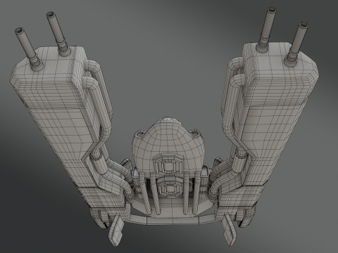 Sci-Fi Fighter Jet - Low Poly - Game Ready 3D Model