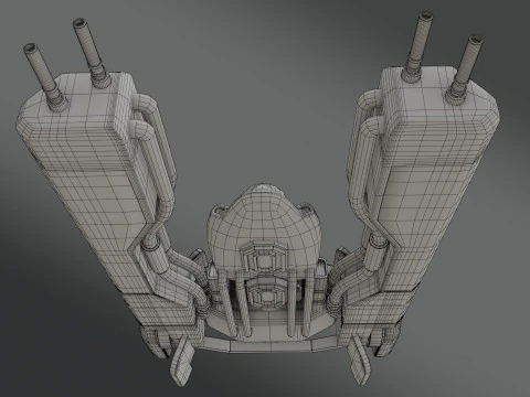 Sci-Fi Fighter Jet - Low Poly - Game Ready 3D Model