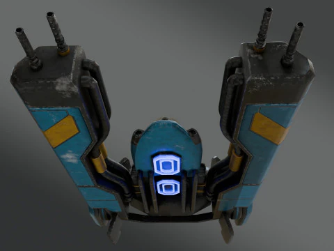Sci-Fi Fighter Jet - Low Poly - Game Ready 3D Model