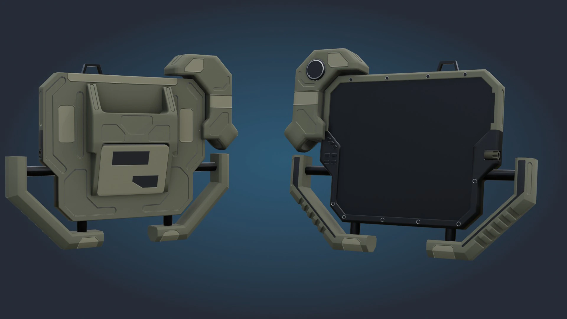 Sci-Fi-GPS-Gerät 3D Modell .c4d .max .obj .3ds .fbx .stl .blend