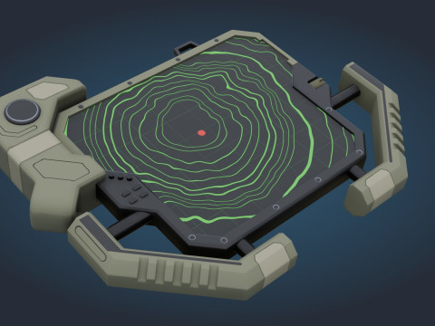 Bilim Kurgu GPS Cihazı 3D Model