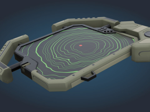 Bilim Kurgu GPS Cihazı 3D Model