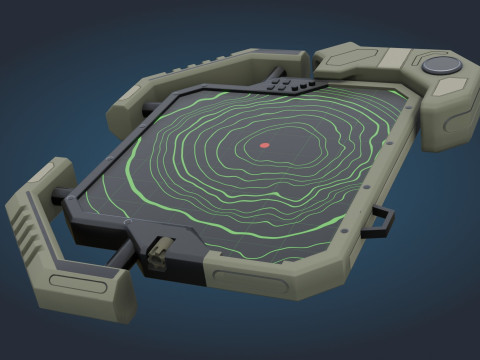 Bilim Kurgu GPS Cihazı 3D Model