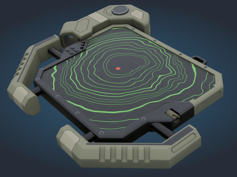 Bilim Kurgu GPS Cihazı 3D Model