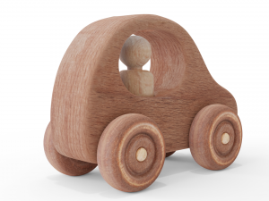 wooden baby toy car 3D 模型