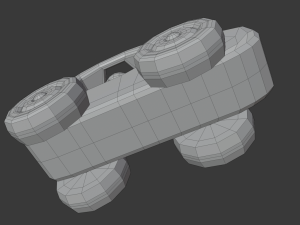 wooden baby toy car 3D 模型