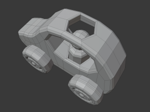 wooden baby toy car 3D 模型