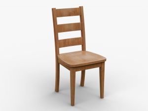 classic wooden chair 1 3D 모델