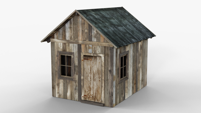 wooden cabin 3D-Modell .c4d .max .obj .3ds .fbx .stl .blend 