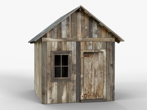 wooden cabin 3D-Modell