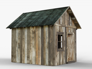 wooden cabin 3D-Modell