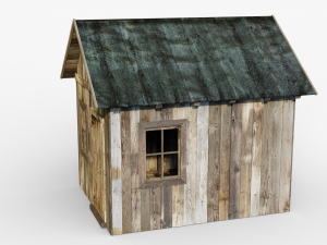 wooden cabin 3D-Modell