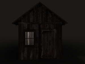 wooden cabin 3D-Modell