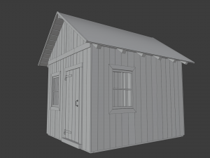 wooden cabin 3D-Modell