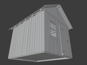 wooden cabin 3D-Modell