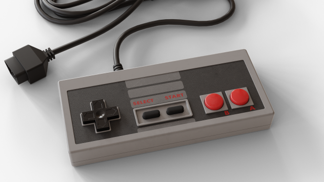 nes controller Model 3D .c4d .max .obj .3ds .fbx .stl .blend 