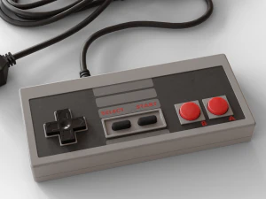 nes controller Modello 3D