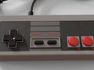 nes controller Model 3D