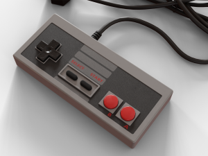 nes controller Model 3D