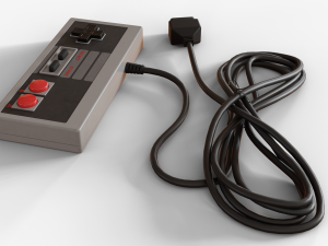 nes controller Model 3D
