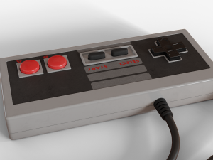 nes controller Model 3D